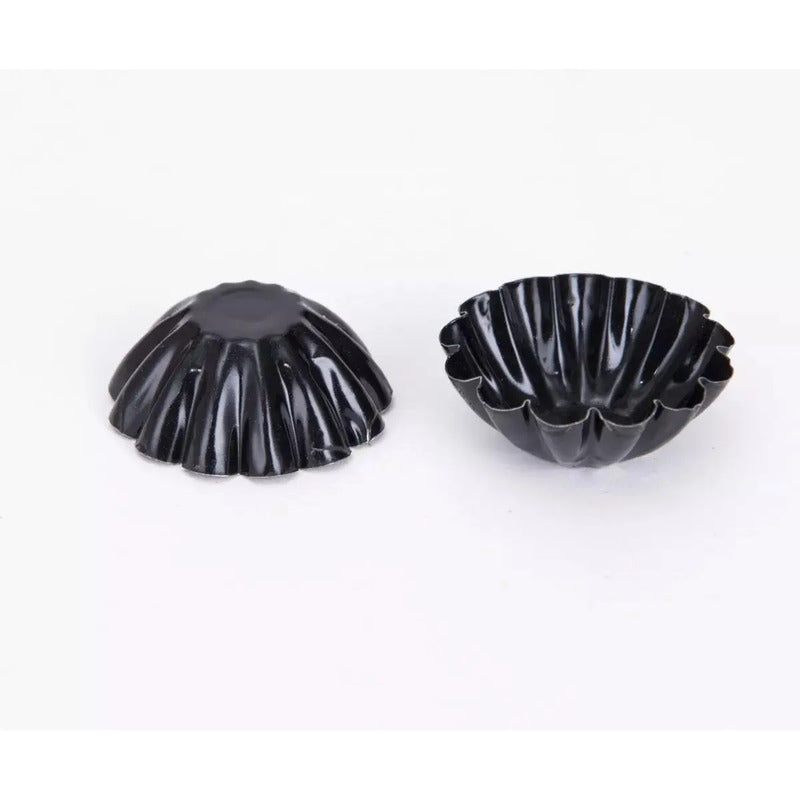 Pack X24 Molde Mini Tartaleta Tarta Moldes Reposteria 4,5cm Gris Claro