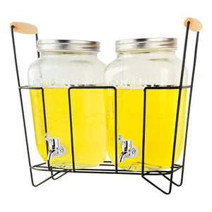 Jarras Dispensador Jugos Con Atril Dispensadores Dobles 3.8l