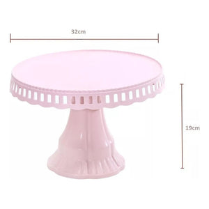 Pack X2 Base De Torta Base Torta Base Plato Porta Torta 32cm Rosa