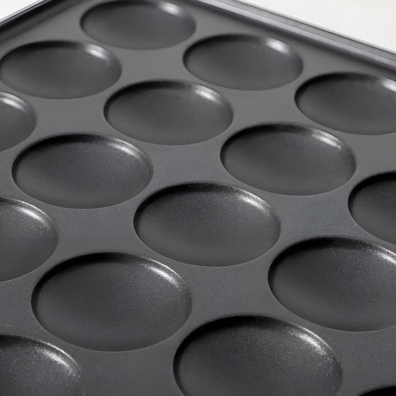 Waffle Mini Panqueques Wafle Panqueques Industrial 36 Cav Plateado / Waffle Mini Panqueques 36 Pcs