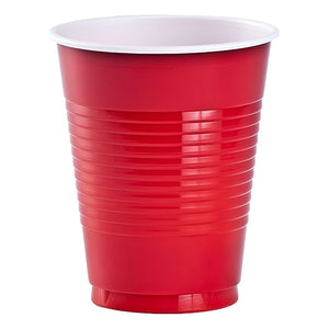 100 Vasos Plasticos Vaso Desechable Grande Bicolor 16 Oz