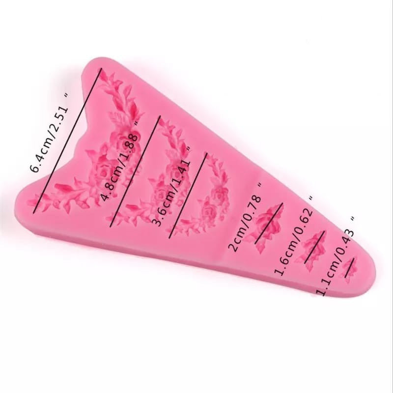 Molde De Silicona Molde Vallas Molde Fondant Vallas 6 Cavid Rosado Vallas 6 Cavid