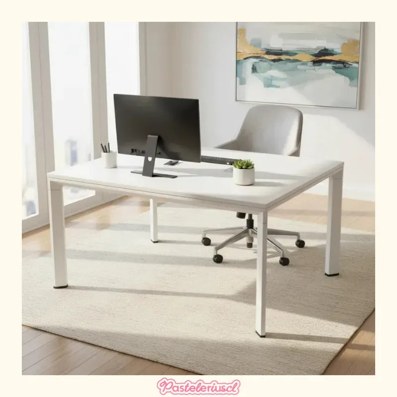 Escritorio Ejecutivo Mueble Oficina 2 Personas 2.40x1.20cm Blanco