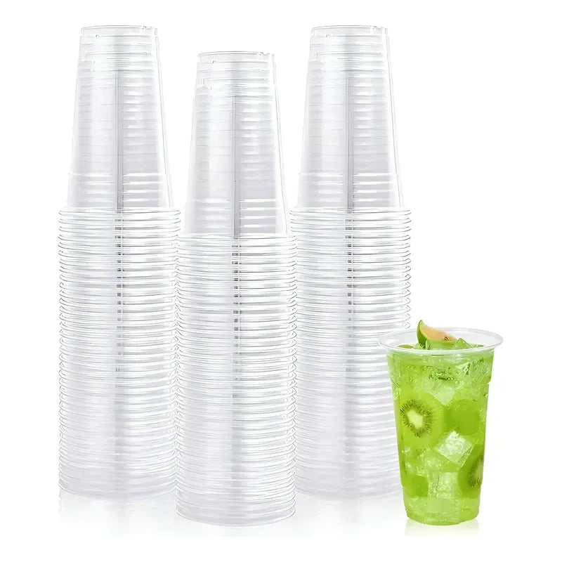 50 Vaso Plastico Desechable Vasos Transparentes 16oz 500ml Transparente Vasos Plásticos Vasos Desechables Vasos Para Bebidas Frías Vasos Para Frappé Vasos Grande Juego De Vasos Plasticos Pasteleriuscl