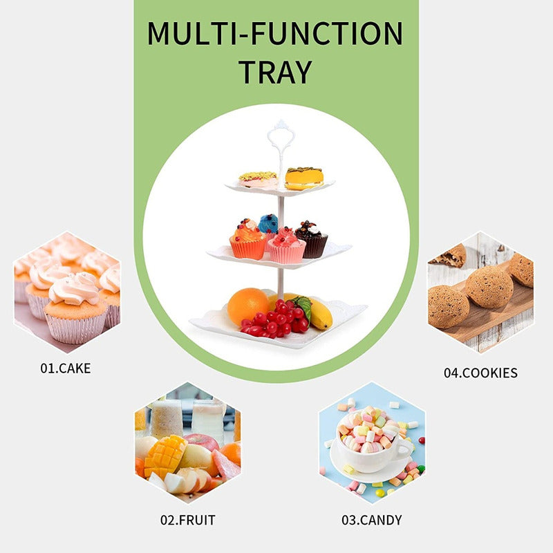 Pack X2 Porta Torta Porta Cupcakes  Torre Porta Cupcake