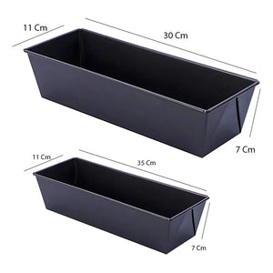 Pack X2 Molde Para Pan Queque 30cm 35cm Rectangulares Moldes Para Pan Molde Rectangular Molde Queque Molde De Torta Moldes Reposteria Molde Teflón Molde Pan Molde Torta Pasteleriuscl Gris