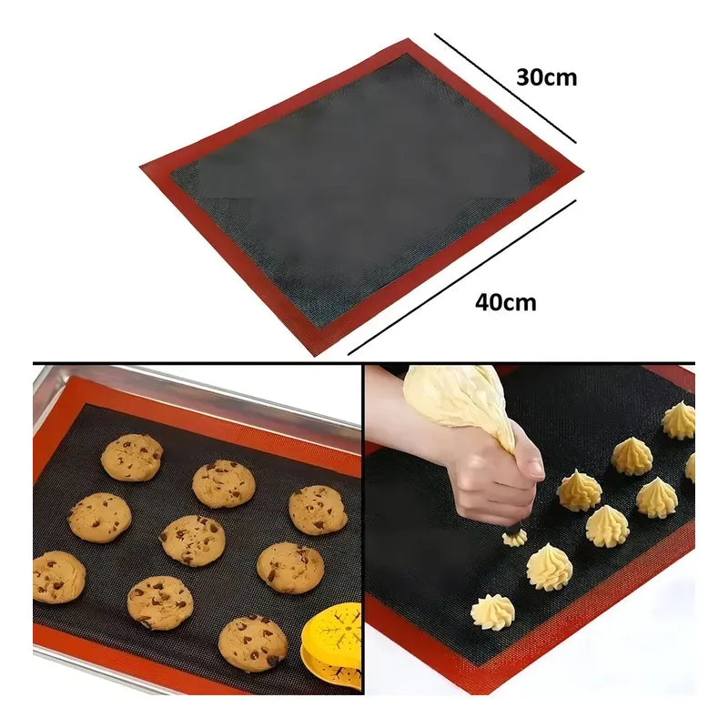 Pack 2 Lamina De Silicona Tapete Horno Microperforado Silpat Lamina De Silicona Para Horno Silicona Horno Silpat Silicona Lamina Silicona Horno Silpat Bandeja De Silicona Para El Horno Pasteleriuscl