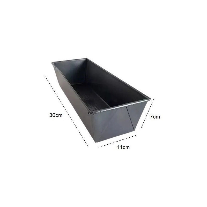 Pack X3 Molde Pan Molde Para Pan De Molde 20cm 30cm 35cm Gris