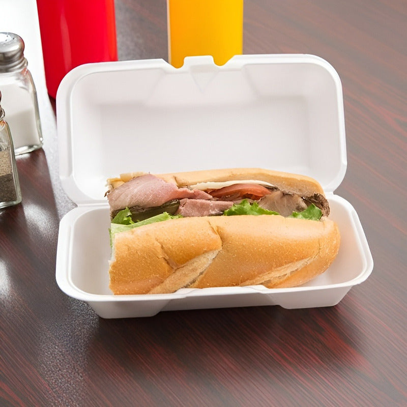 Envases De Plumavit Para Comida Porta Completo Pack 50und