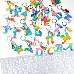 Molde De Silicona Letras Cursiva Molde Letras 41cav Cursiva Gris