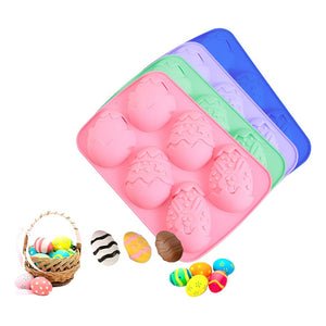 Set 4 Moldes Chocolate Silicona Molde Chocolate Huevo Pascua