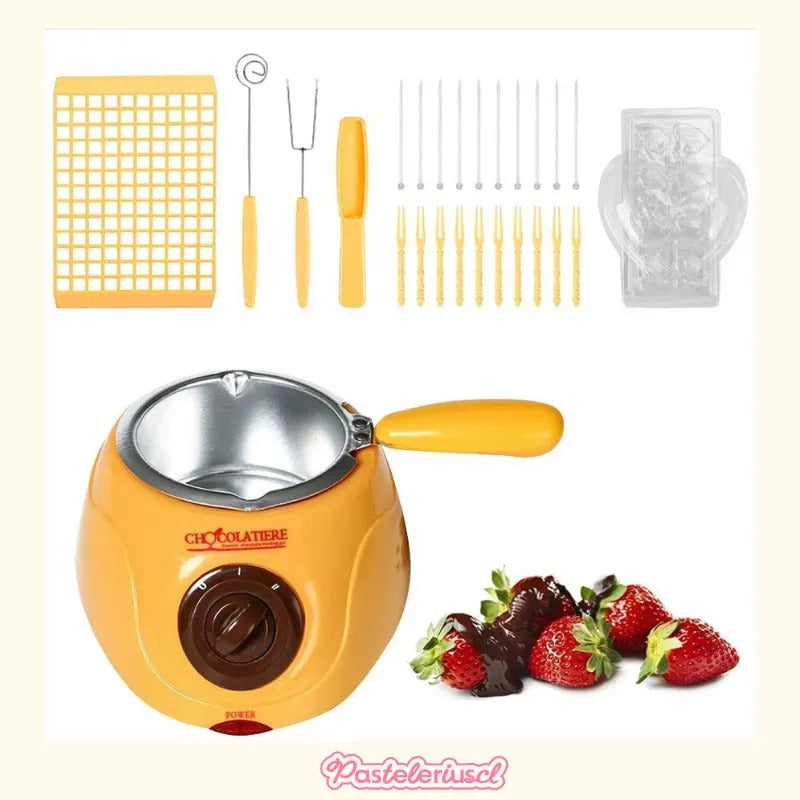 Maquina Para Derretir Chocolate Fondue Chocolate Máquina Calentadora Para Chocolate Olla Fondue Maquina Para Derretir... Amarillo