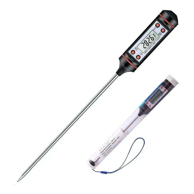 Set Balanza Digital Pesa Cocina Digital + Termometro Digital Blanco 5 Kg