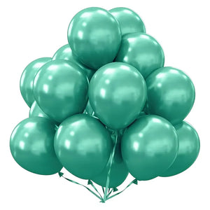25 Set De Cumpleaños Globos Cumpleaños Globo Metalizado 0015 Verde Metalico 0015