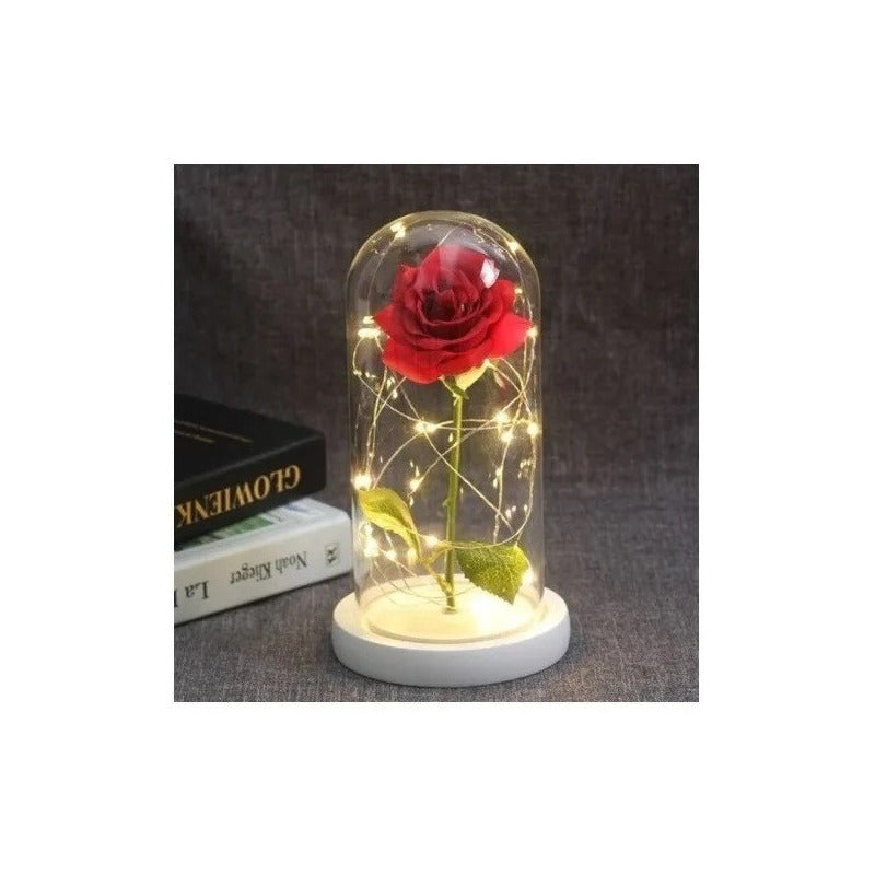 2 Rosas Eternas Rosa Eterna Rosa Preservada Led San Valentin