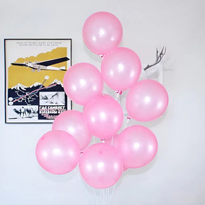 Pack 50 Set De Cumpleaños Globos Cumpleaños Globo Metalizado Globos Metalizados Cotillon Fiestas Accesorios Para Fiesta... Rosa