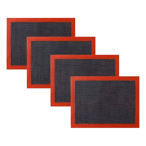 Pack 4 Lamina De Silicona Tapete Horno Microperforado Silpat Tapete De Silicon Para Hornear Tapete Para Hornear 30x40cm Pasteleriuscl