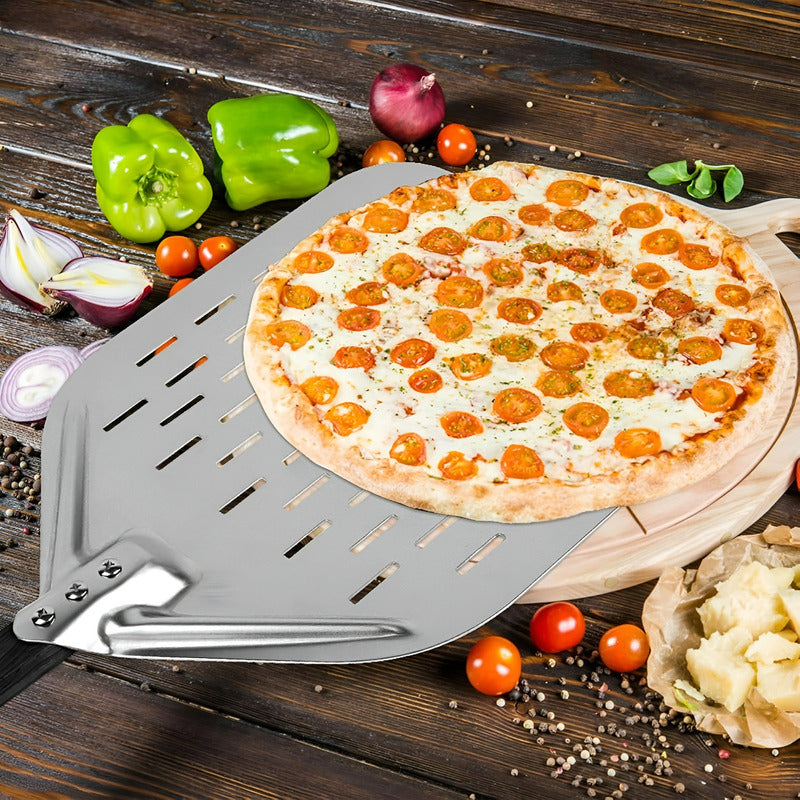 Pala Para Pizza Espatula Pizza Pala De Pizza Perforada 30cm Plateado
