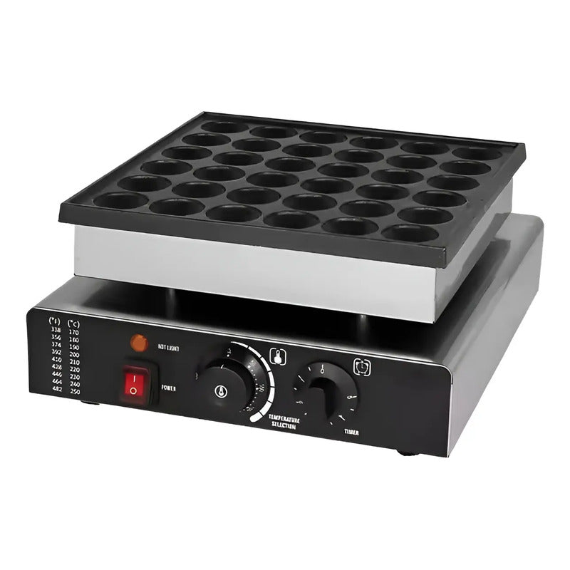 Waffle Mini Panqueques Wafle Panqueques Industrial 36 Cav Plateado / Waffle Mini Panqueques 36 Pcs