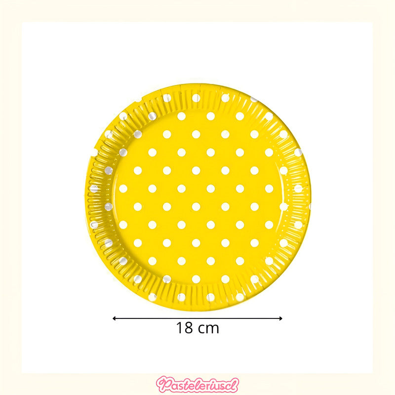 Servilletas Desechables Platos De Papel Suministro De Fiesta Amarillo