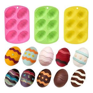 Moldes Chocolate Silicona Huevo Molde Chocolate Huevo Pascua Multicolor