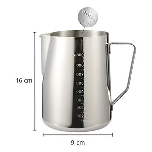 X4 Espumador De Leche Jarra Leche Acero Lechero Barista 1,3l