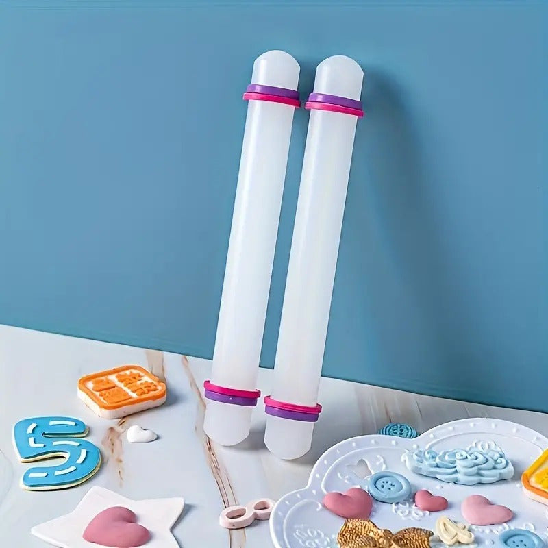 Uslero Rodillo Fondant Rodillo Para Fondant 22cm Blanco