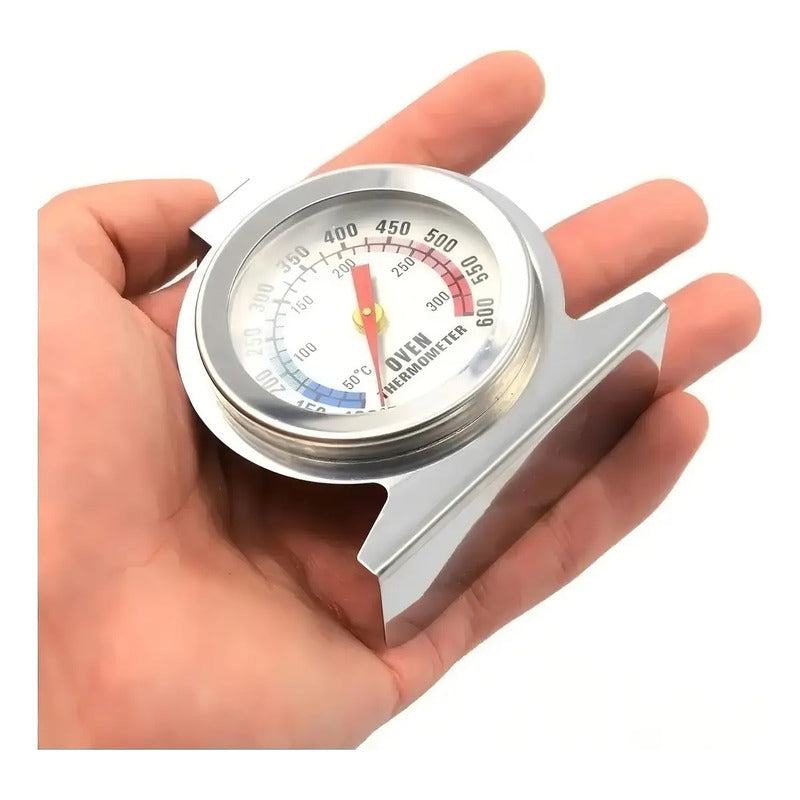 Termometro Para Horno Indicador Temperatura Cocina Acero Reloj Termometro Cocina Temperatura Para Horno Termometro Para... Plateado