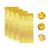 X4 Guirnalda Cortina Metálicas Cortina De Cumpleaños Dorada Dorado Rectangular