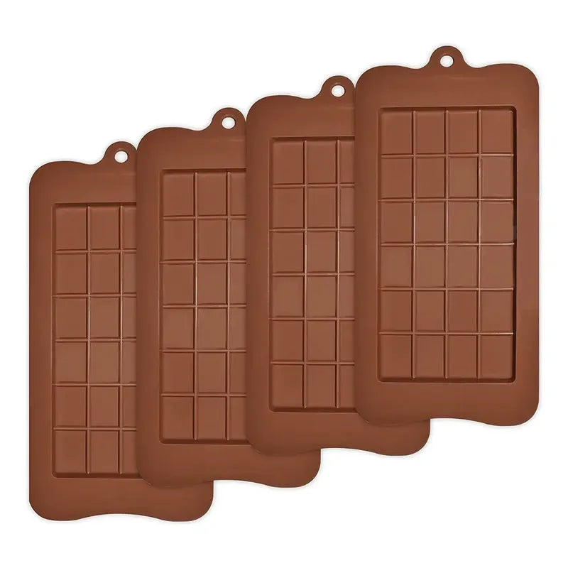Pack 4 Moldes De Chocolate Molde Barra De Chocolate Silicona Barras De Caramelo Moldes Antiadherentes Para Chocolate Moldes Barra De Chocolate De Silicona Fácil Liberación Antiadherente Pasteleriuscl