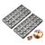 Set X2 Moldes Chocolate Policarbonato Chocolate Ovalado 21c