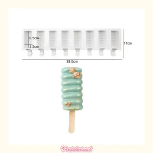 2 Molde Helados Molde Helado Silicona Moldes Paletas Espiral Molde Helado Molde Paleta Helado Molde Silicona Molde Silicona Helado Moldes Para Helados Molde Silicona Reposteria Pasteleriuscl Blanco