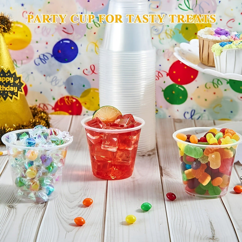 200 Vaso Plastico Vasos Desechables Vaso Pequeño 5oz 148ml Transparente