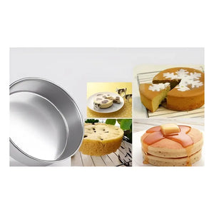 Moldes De Aluminio Desmontable Pastelería Cl 26cm Color Gris