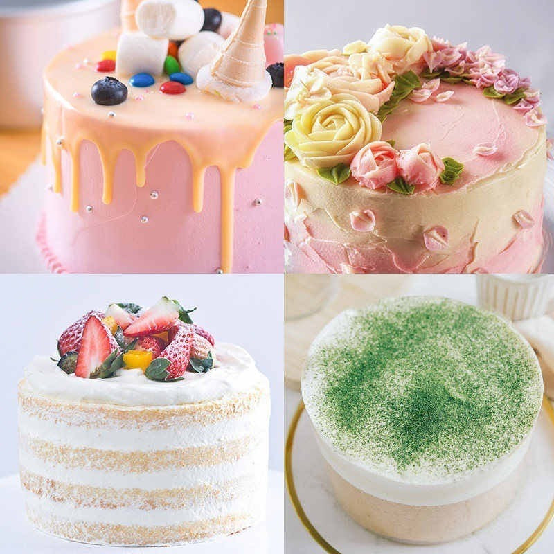 Molde Torta Moldes De Torta Molde Queque Molde Aluminio 20cm Gris Fijo 20cmx8cm