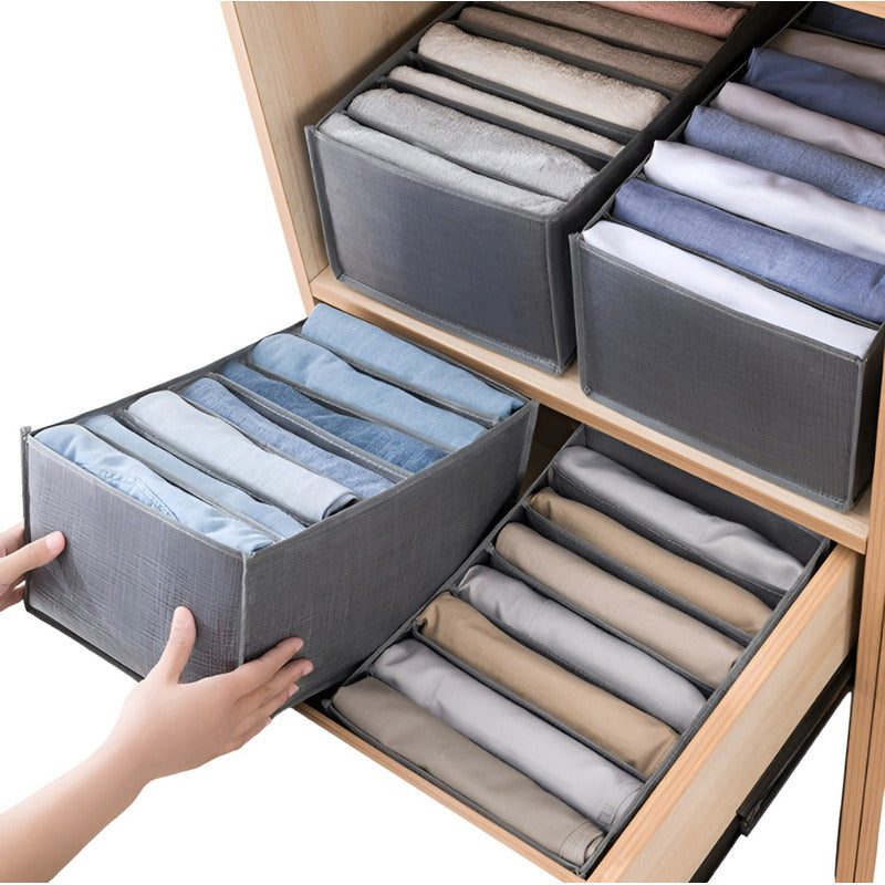 Organizador De Pantalones Caja Organizadora Closet Interior - Gris-191