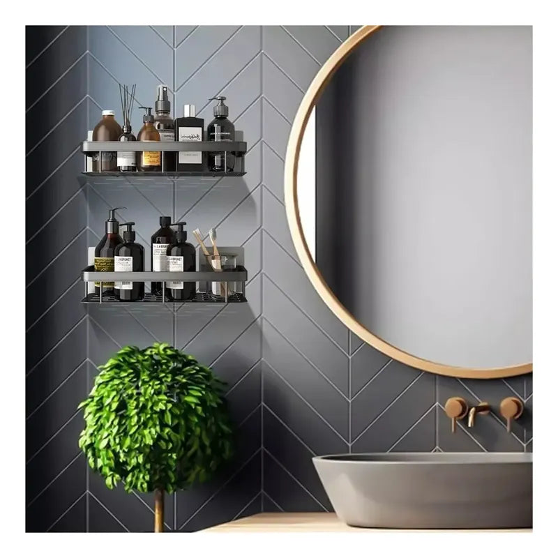 X2 Organizador Ducha Organizador De Ducha Repisa Para Ducha Repisas De Baños Multiuso Organizador De Ducha Organizador De Baño Repisas De Ducha Organizadores De Esquina Adhesivos Pasteleriuscl Negro