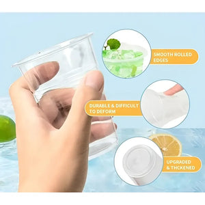 Set 300 Vasos Plasticos Desechables Vaso Plastico Vaso 200ml Color Transparente Vasos De Plástico Transparente Jugo Café Helado Y Bebidas Frías Vaso Pequeño De Plástico Eventos Pasteleriuscl