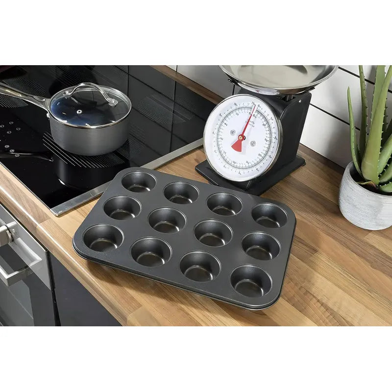 Molde 12cupcakes Molde Cupcake Molde Muffin Gris Reposteria Molde Para Tortas Molde Para Queque Insumos Reposteria Moldes Para Brownie Pasteleriacl 32089 Negro - 32089