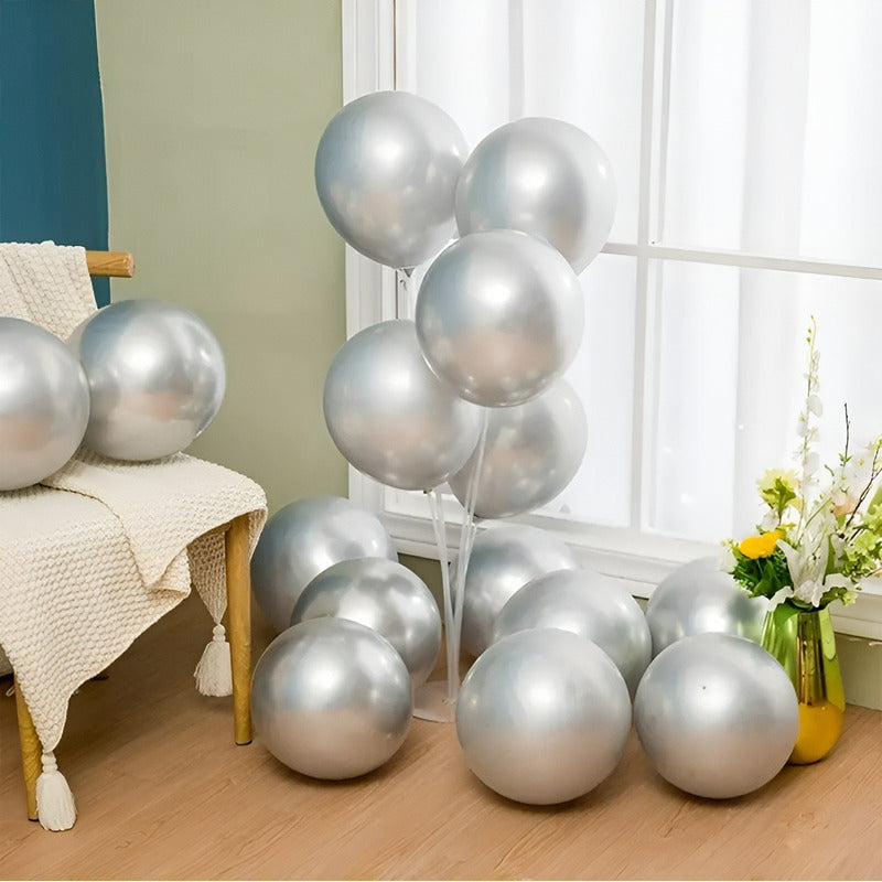 50 Globos De Cumpleaños Decoracion Globos Set De Globos 25cm Gris Globos De Cumpleaños