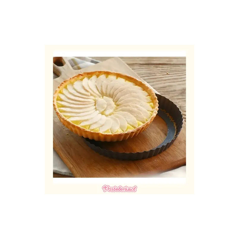 Pack X3 Moldes Desmontables 24cm Kuchen Molde Para Pie Tartaleta Desmontable Molde Redondo Extraíble Con Fondo... Gris