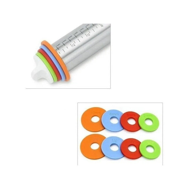 Uslero Acero Inoxidable Uslero Ajustable Uslero Fondant 45cm Plateado