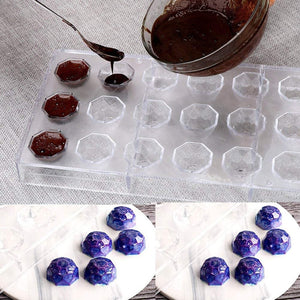 Pack 4 Moldes Chocolate Molde Chocolate Policarbona Diamante