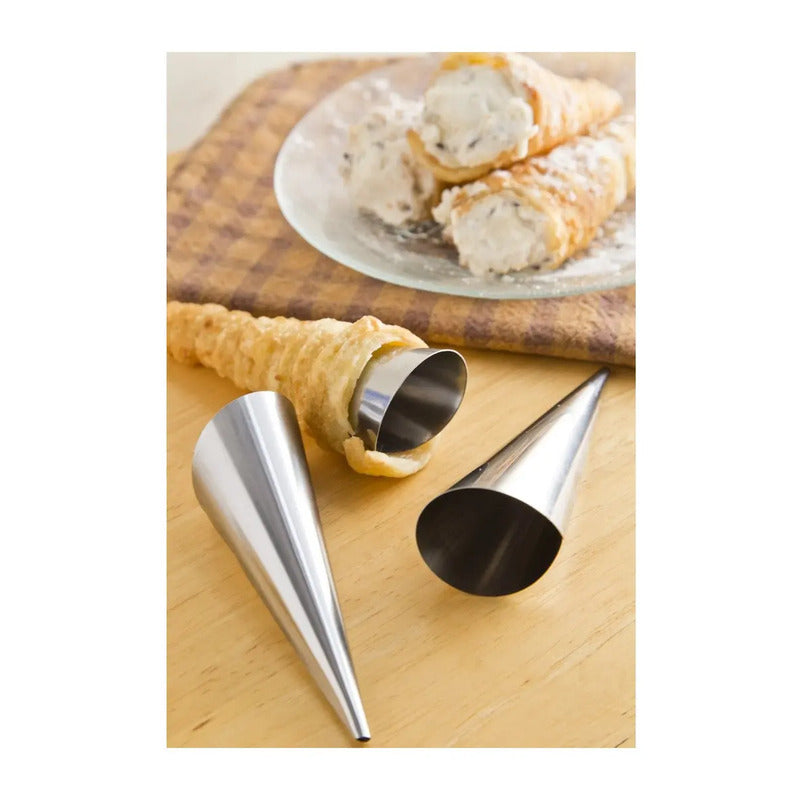 Pack X36 Cono Molde Para Cannoli Cachito Croissant Pan Danes Moldes De Cannoli Moldes Croissant Molde Para Pan Danes Cono Molde Para Cachito Molde De Croissant Accesorios Hornear Pasteleriuscl Gris