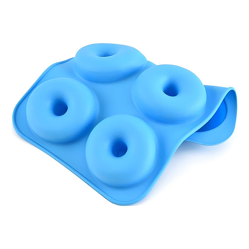 Pack X2 Moldes De Silicona Donas Moldes Donuts Molde Dona 6 Multicolor.
