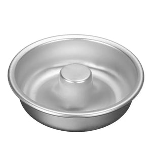 Molde Torta Molde Queque Redondo Molde Aluminio Flanera 32cm Gris Claro