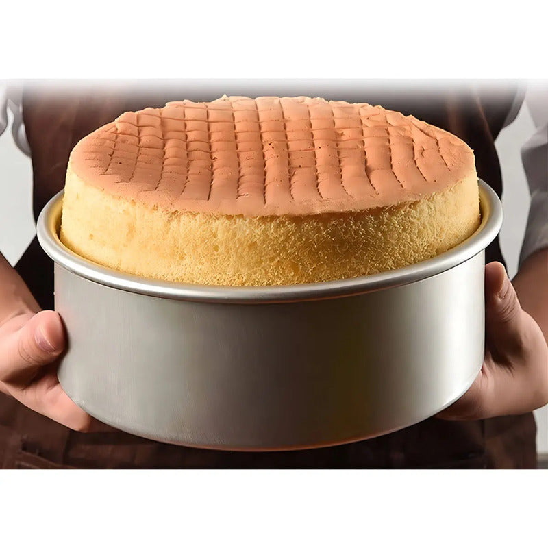 Molde Redondo De Aluminio Antiadherente Para Torta O Queque De 24