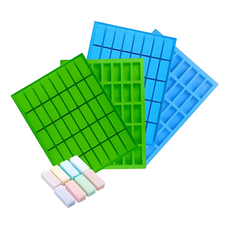 Pack X4 Moldes Silicona Barra Moldes Hielo Molde Jabon 40