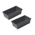 Pack X2 Molde Pan Molde Para Pan De Molde Rectangular 20cm Gris