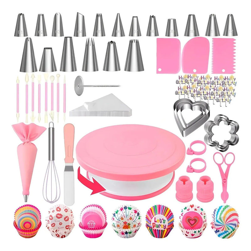 Kit Pasteleria Set Reposteria Kit Reposteria Completo 285pcs Multicolor